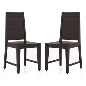 Julian Solid Wood Dining Chair set of 2 in Mahogany Finish