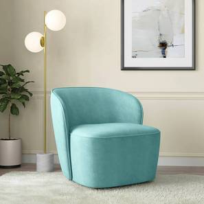 Portia Accent Chair in Icy Turquoise Colour