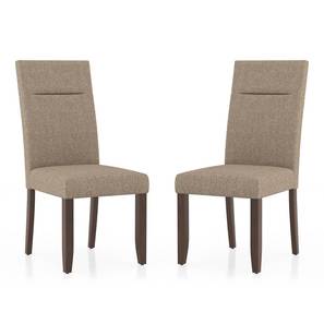 Upholstered Dining Chairs Wooden Design Bennett Solid Wood Dining Chair set of 2 in Brown Finish