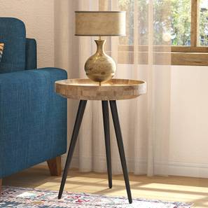 Side Table Sw Others Design Arlend Solid Wood Side Table in Rustic Pine Finish
