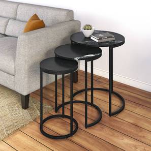 Side Table Nested Tables Design Livingston Metal Side Table in Black