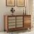 Fujiwara wide sideboard finish amber walnut lp