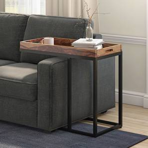 Side Table Sw Others Design Harlequin Solid Wood Side Table in Teak Finish