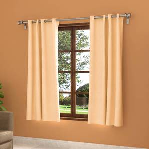 Dazzling Curtains Design Dawn Beige Polyester Room Darkening Window Curtain