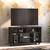 Ian open tv unit with castor wheel dark wenge lp