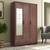 Hilton 3 door 1 drawer wardrobe finish spiced acacia merc lp