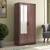 Hilton 2 door wardrobe finish spiced acacia with mirror merc lp
