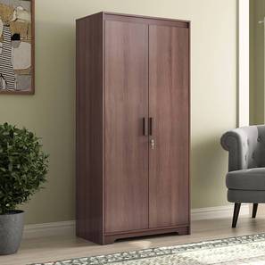 Wardrobe With Drawers Design Hilton Engineered Wood 2 Door Wardrobe in Spiced Acacia Finish
