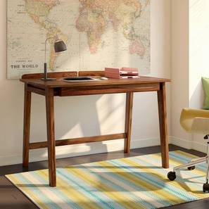 Study Table Design Larsson Solid Wood Study Table in Teak Finish