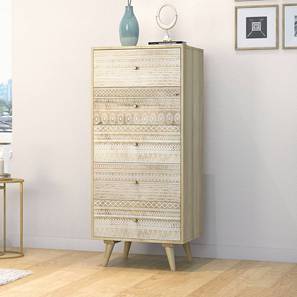 Chest Of Drawers Diff Sw Design Ivara Solid Wood Chest of 5 Drawers in Natural Finish
