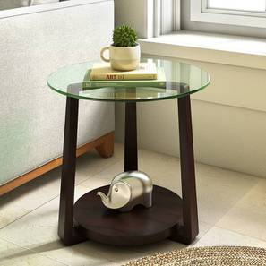 Open Side Tables End Tables Design Jones Solid Wood Side Table in Mahogany Finish