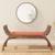 Magnolia bench finish  teak   fabric  f 10 ic lp