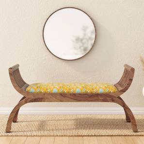 Magnolia bench finish  teak   fabric  f 31 ic lp