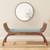 Magnolia bench finish  teak   fabric  f 34 ic lp