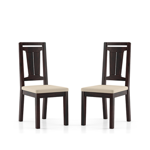High Back Slash Mid Back Dining Chairs Sw Core Design Martha Solid Wood Dining Chair set of 2 in Mahogany Finish
