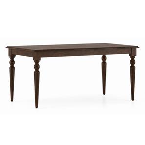 Dining Set In Jaipur Design Mirasa 6 Seater Dining Table in Mango Walnut Finish