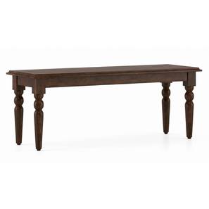 Dining Bench In Jaipur Design Mirasa Solid Wood Dining Bench in Mango Walnut Finish