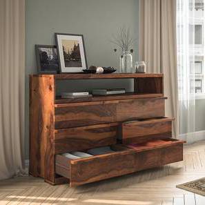 Deals On Chest Of Drawers Design Ohio Solid Wood Chest of 6 Drawers in Teak Finish