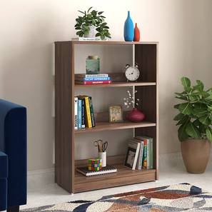 Simplywud Bookshelves Design Megan Engineered Wood Bookshelf in Classic Walnut