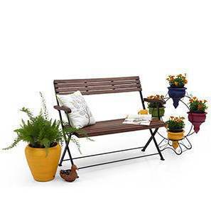 Benches Design Masai Solid Wood Bench in Dark Teak
