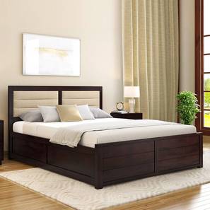 Ritz hydraulic storage bed   mahogany queen size lp