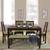 Oribi upholstered dining bench mahogony avocado green lp