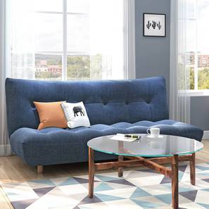 Sofa Cum Bed Design Palermo 3 Seater Click Clack Sofa cum Bed In Midnight Indigo Blue Colour