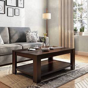 Coffee Table In Jaipur Design Striado Rectangular Solid Wood Coffee Table in Mahogany