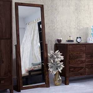 Dressing Table Design Design Sirius Solid Wood Dressing Mirror (Mahogany Finish)