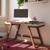 Truman study table  creamy crust finish teak lp