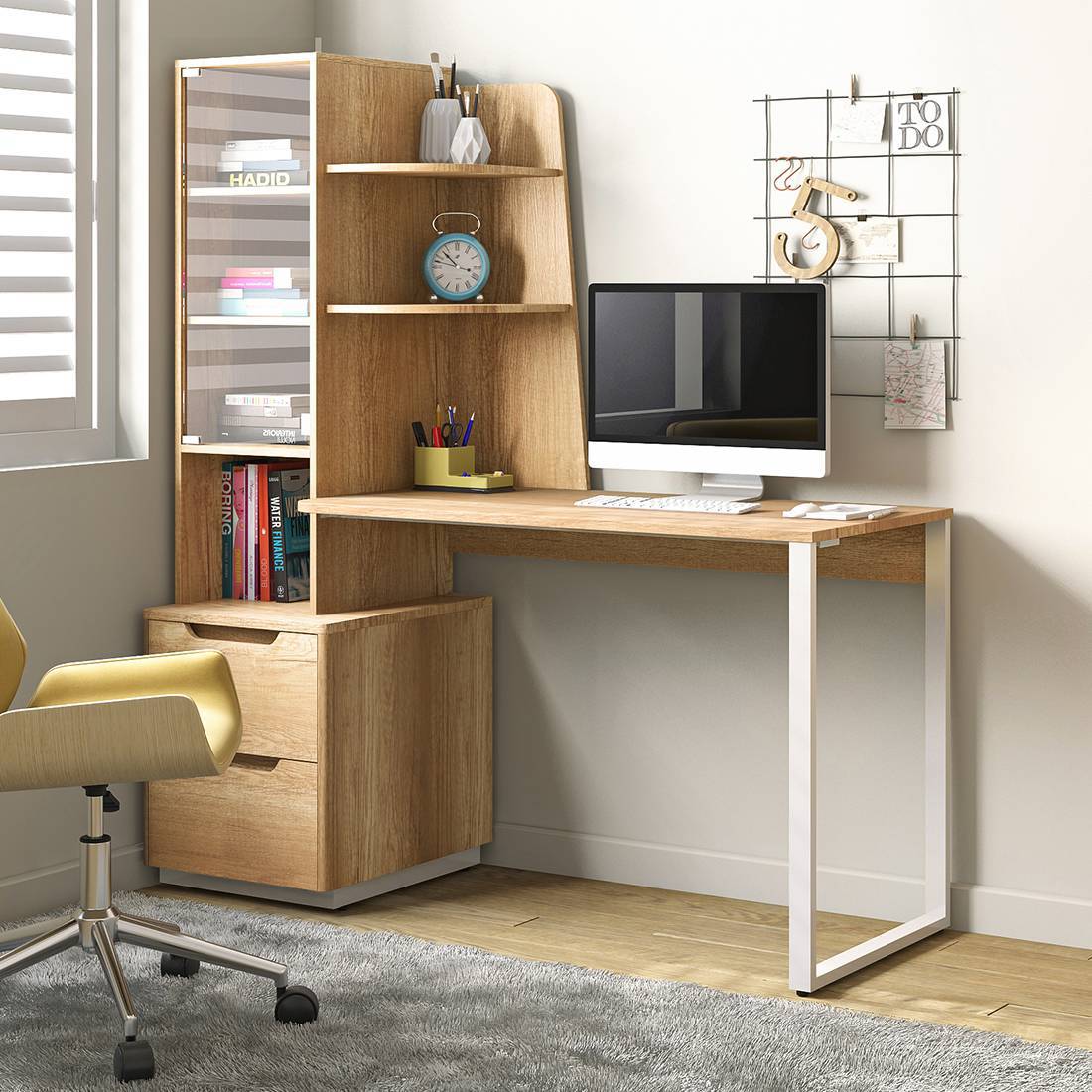 Study table with chair for college students on sale