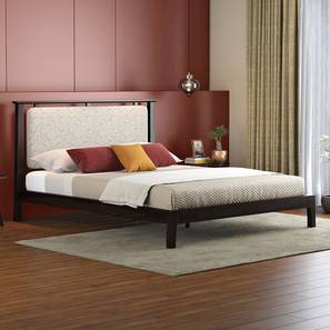 Queen Beds Without Storage Design Satori Solid Wood Queen Size Non Storage Bed in American Walnut Finish