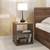 Zoey bedside table open storage classic walnut lp