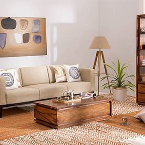 Vector Living Room Design Vector Rectangular Solid Wood Coffee Table in Teak