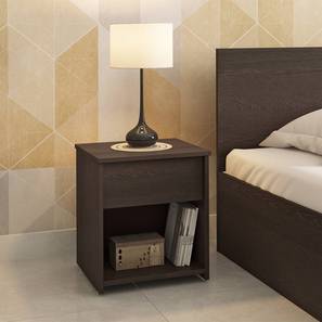Bedside Tables Core Ew Slash Rw Design Zoey Engineered Wood Bedside Table in Dark Wenge Finish