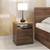 Zoey bedside table with shutter classic walnut lp