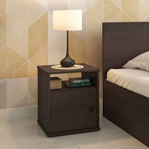 Bedside Tables Core Ew Slash Rw Design Zoey Engineered Wood Bedside Table in Dark Wenge Finish