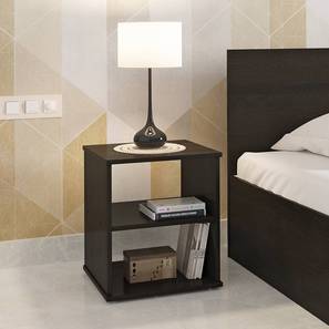 Bedside Tables Core Ew Slash Rw Design Wren Engineered Wood Bedside Table in Dark Wenge Finish