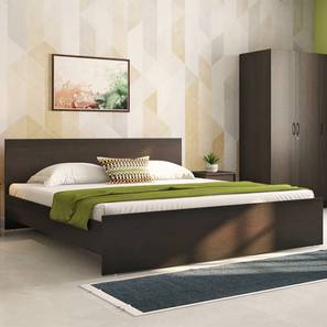 Zoey Engineered Wood King Size Non Storage Bed in Dark Wenge Finish-image-47