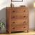 Walter chest of four drawers finish amber walnut lp