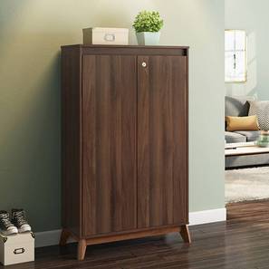 Livingroom Ccs Lp Design Webster 24 Pair Shoe Rack in Walnut