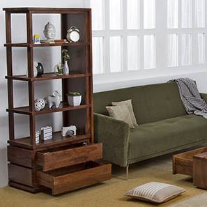 Bookshelf Design Vector Solid Wood Bookshelf in Teak