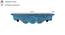 alberto  Wall Shelves (Blue) by Urban Ladder - Cross View Design 1 - 921698