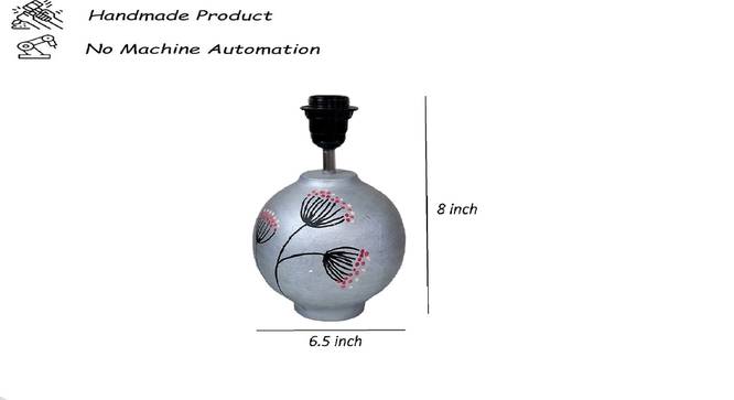 azov Table Lamp (Silver) by Urban Ladder - Rear View Design 1 - 921750