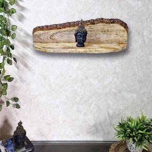 disoo fashions Brown Solid Wood Wall Shelf-picture-10