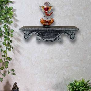 Grey Solid Wood Wall Shelf-image-6