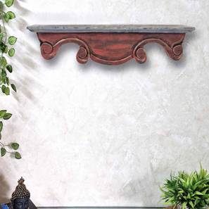 disoo fashions Red Solid Wood Wall Shelf-picture-16