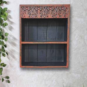 disoo fashions Red Solid Wood Wall Shelf-picture-10
