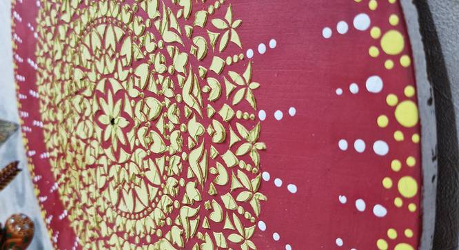 adams Wall art (Red) by Urban Ladder - Cross View Design 1 - 921946