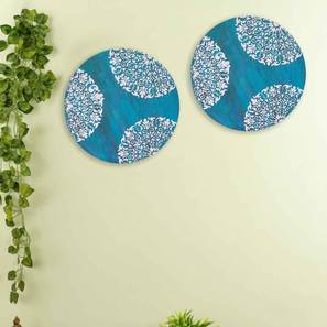 Blue Engineered Wood Wall Art-image-13